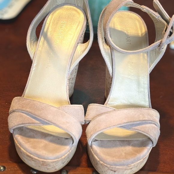 Stuart Weitzman wedge sandals 7 - Picture 2 of 6